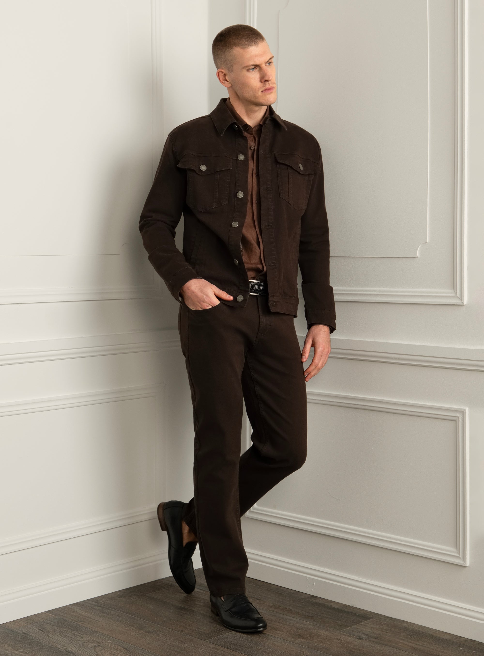 Torella Brown Denim Jacket