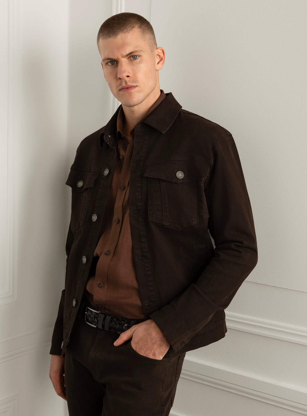 Torella Brown Denim Jacket