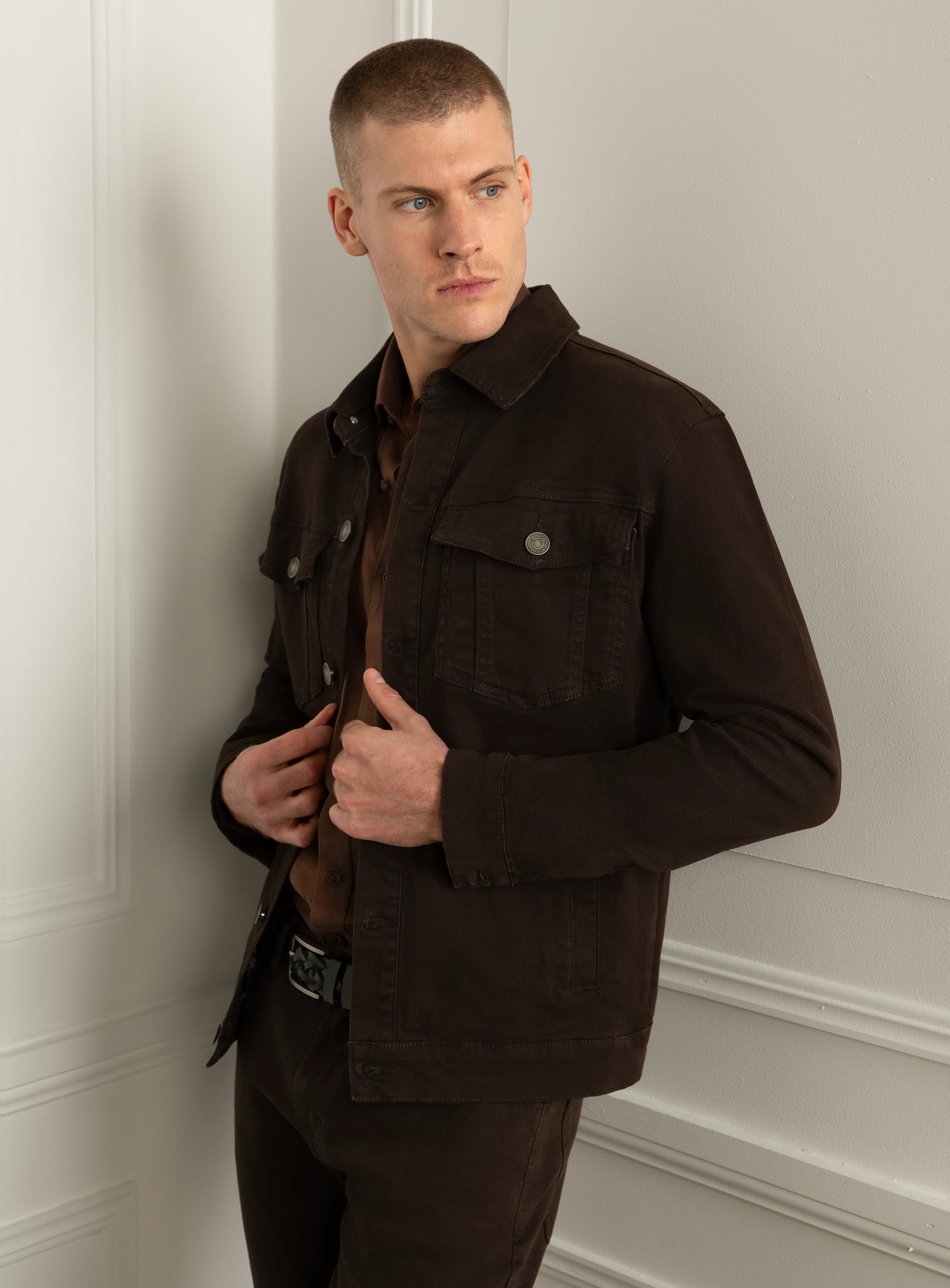 Torella Brown Denim Jacket