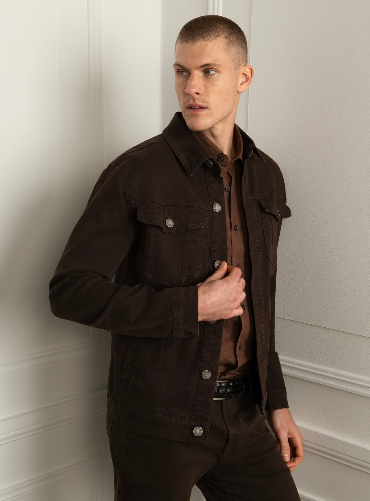 Torella Brown Denim Jacket