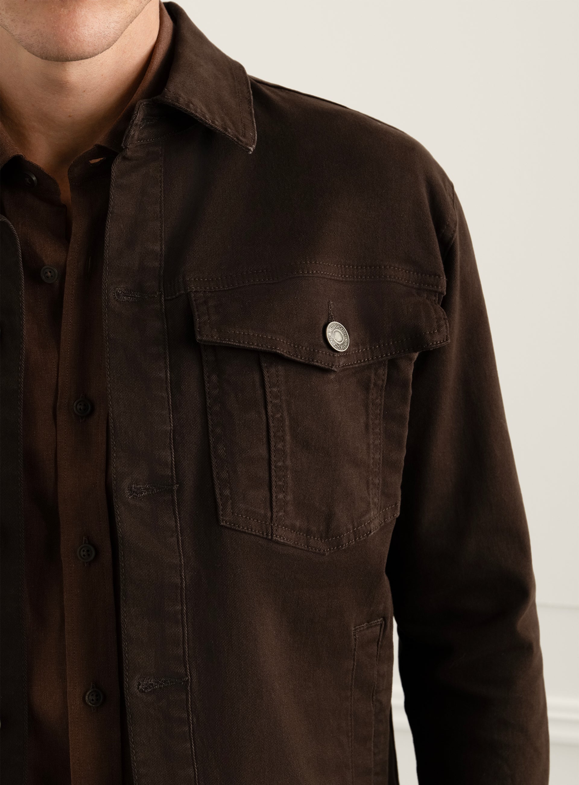 Torella Brown Denim Jacket