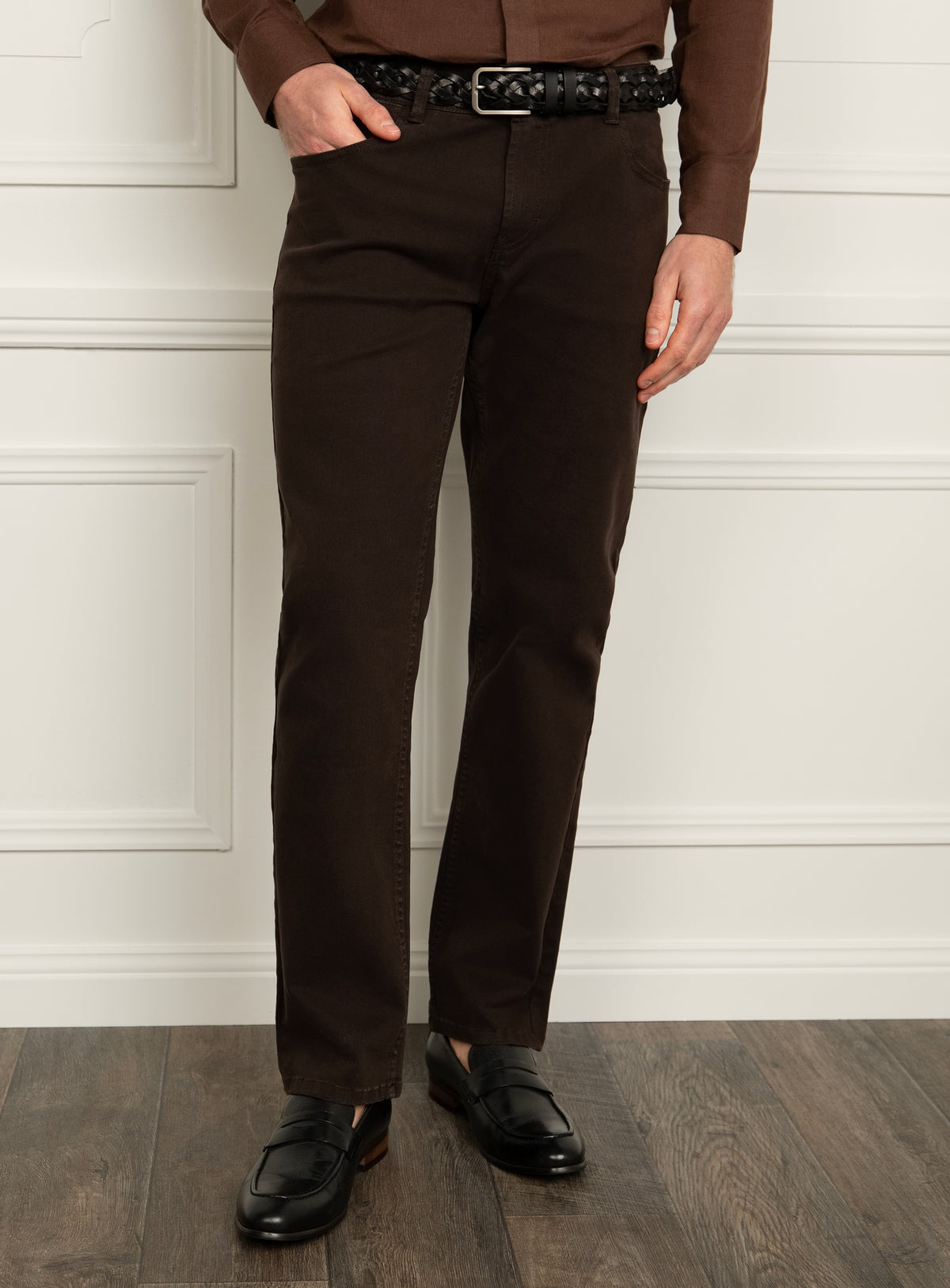 Andali Chocolate Brown Jeans