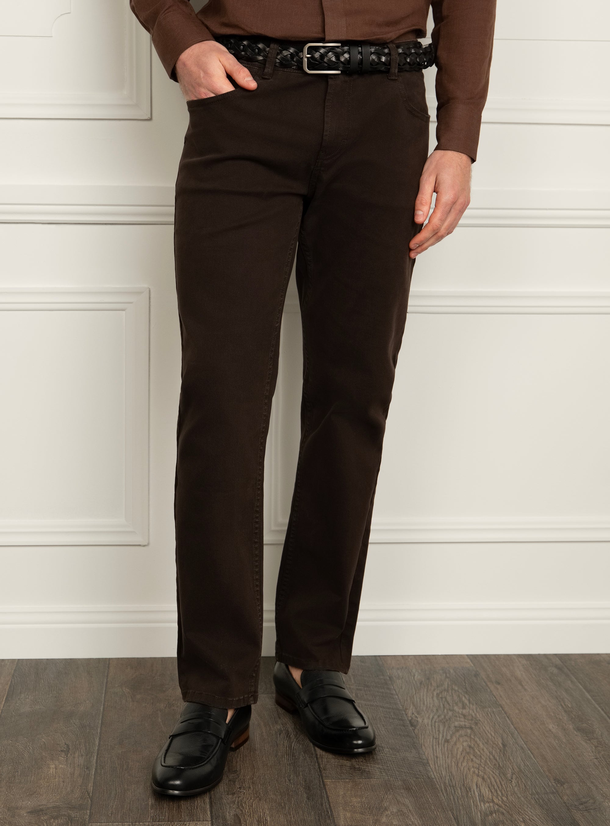 Andali Chocolate Brown Jeans