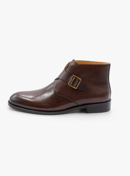 Bruno Monk Strap Chocolate Brown Boot