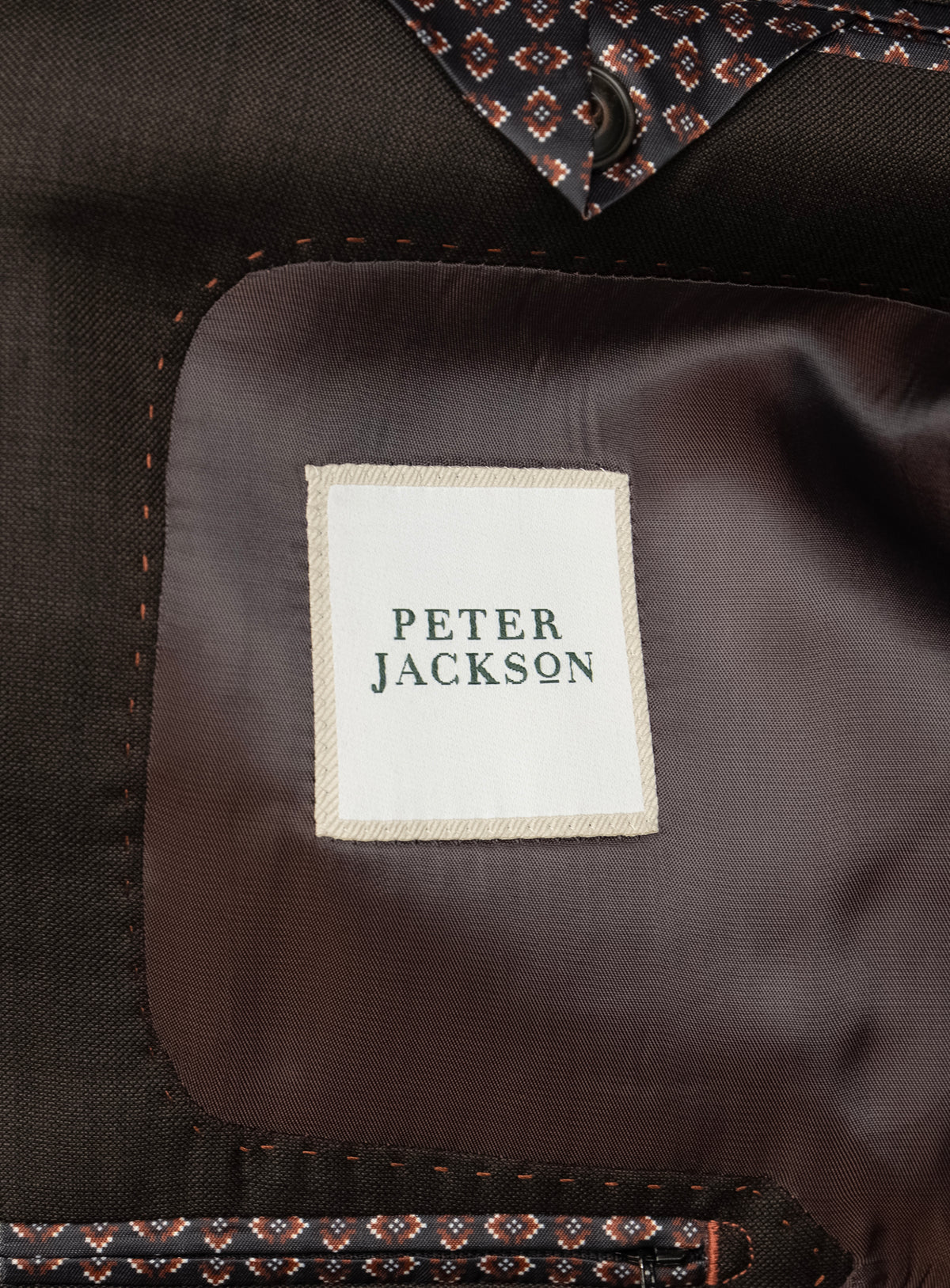 Sartor Sharkskin Brown Suit