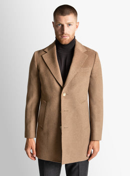 Moritz Camel Pile Overcoat