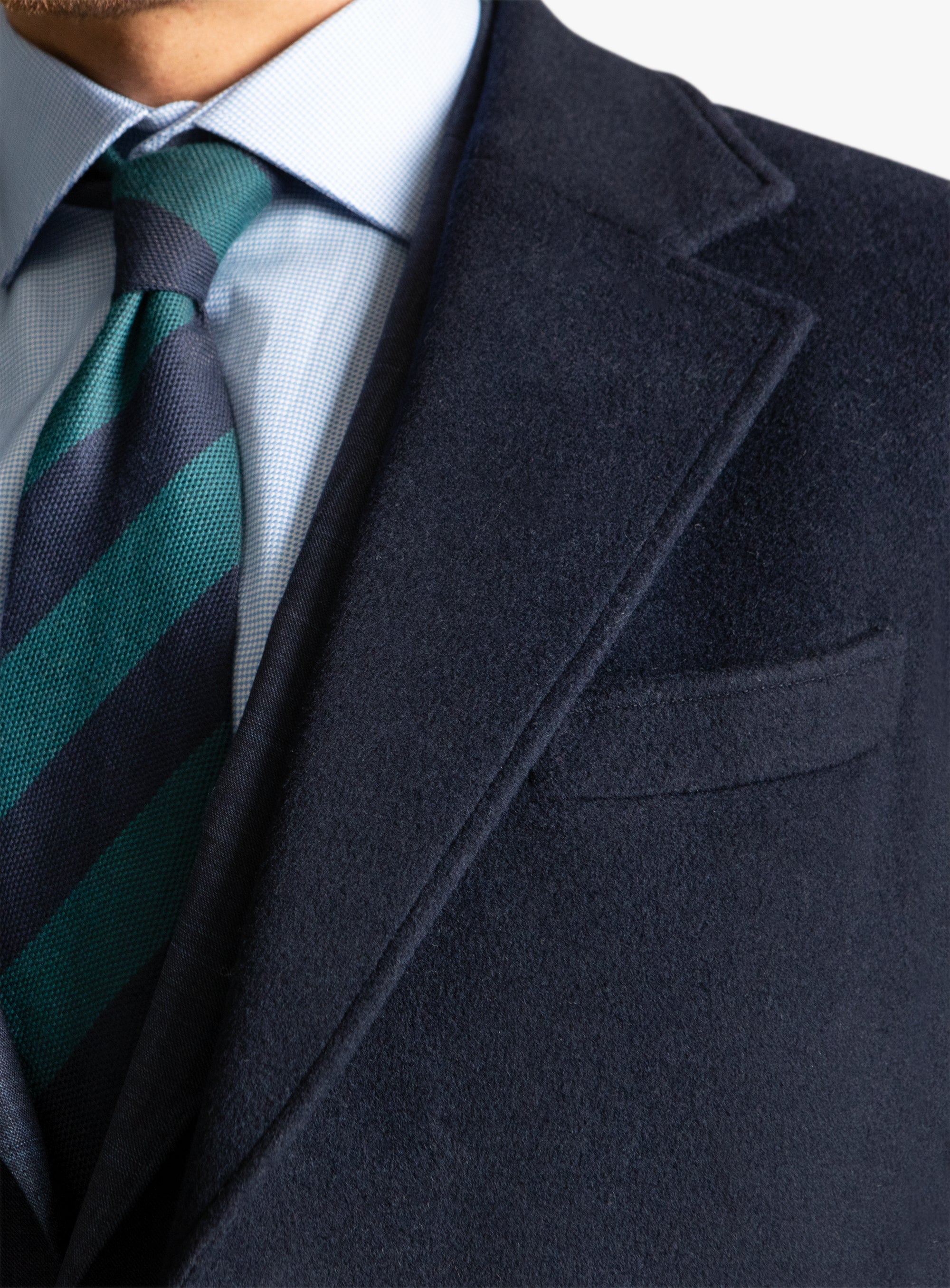 Moritz Navy Pile Overcoat