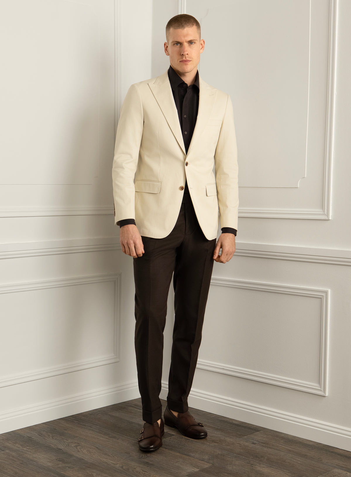 Portici Cream Cotton Sport Jacket