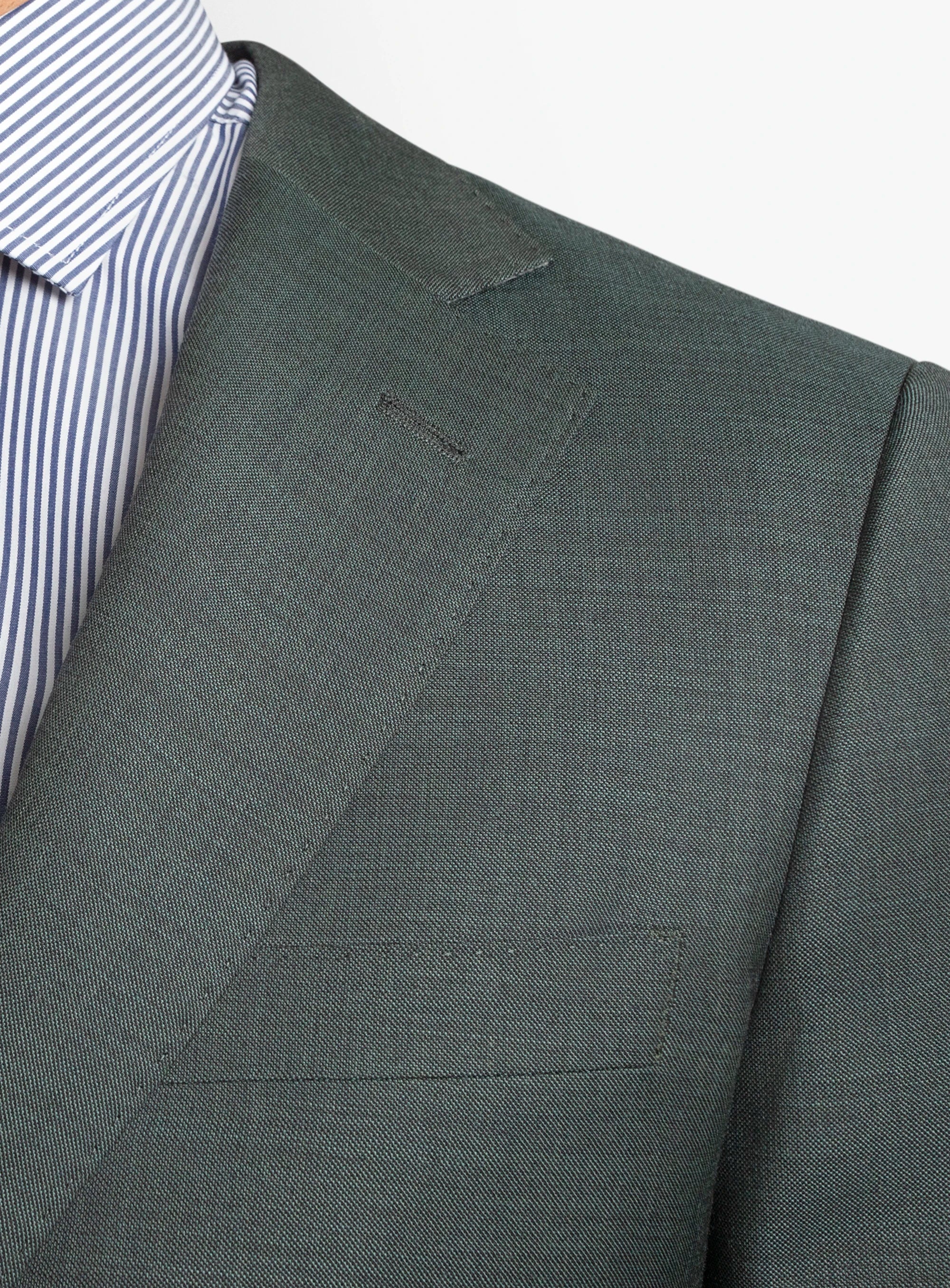 Enzo Sharkskin Green Suit
