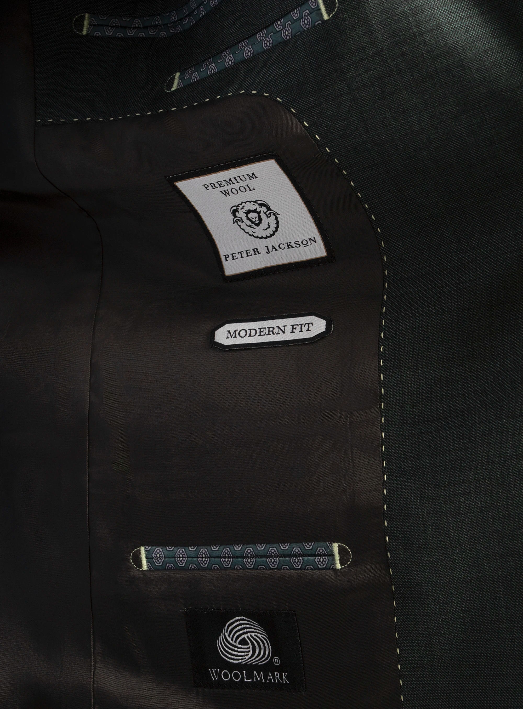 Enzo Sharkskin Green Suit