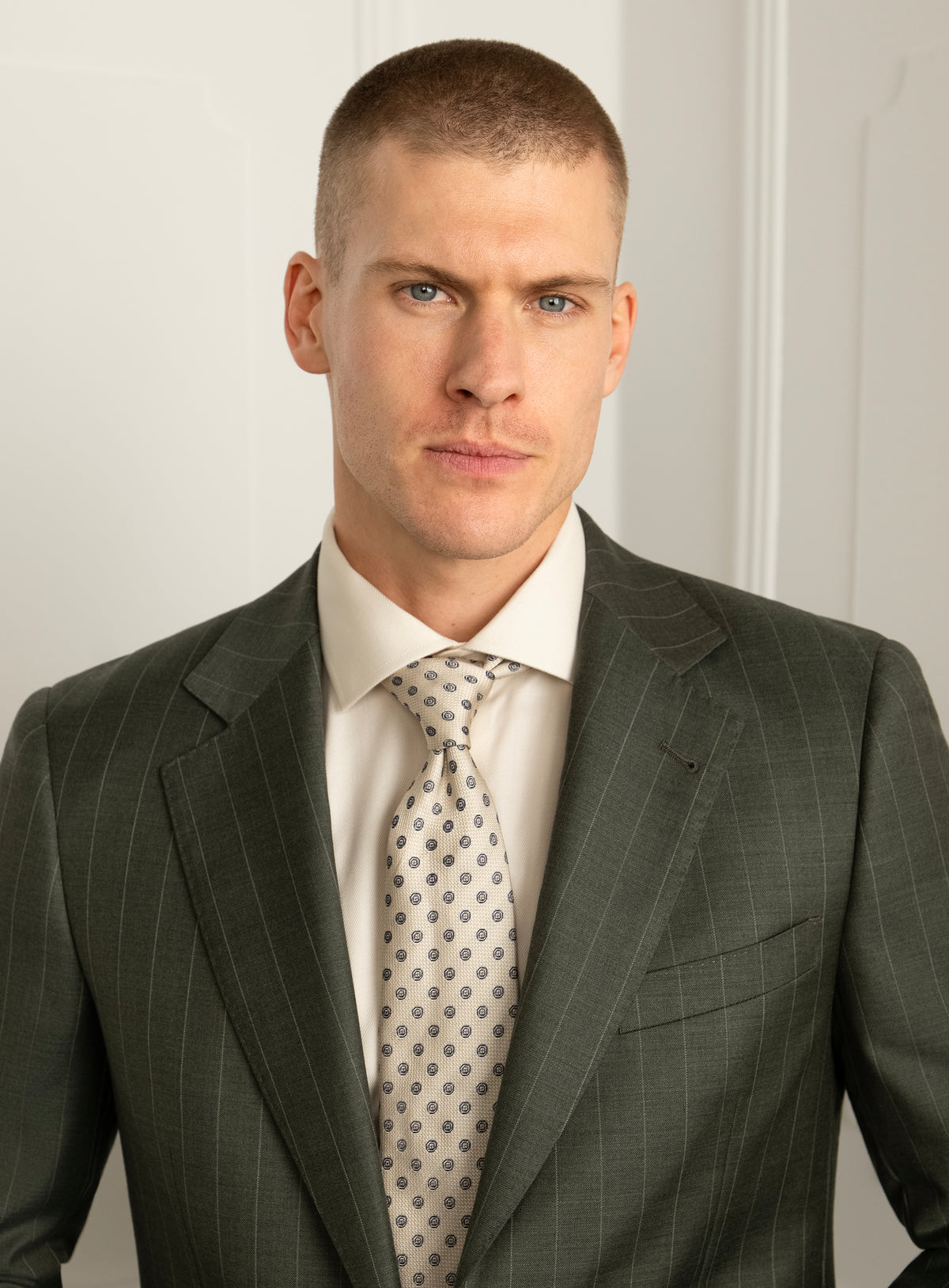 Grimaldi Green Pinstripe Suit