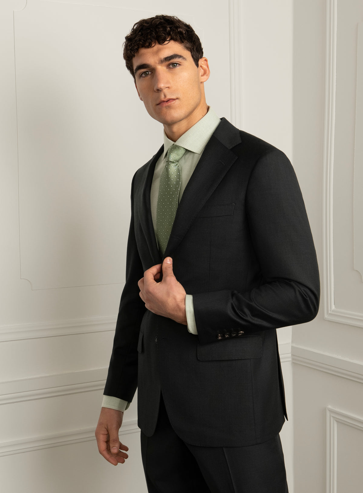Garofoli Green Twill Suit