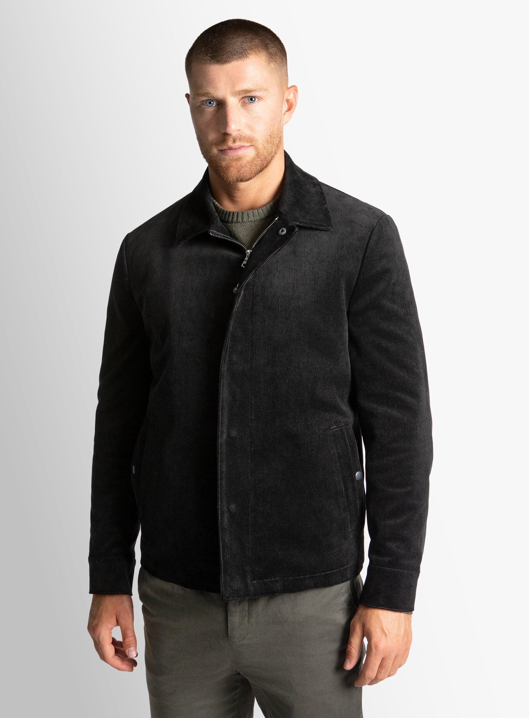 Santino Black Corduroy Jacket