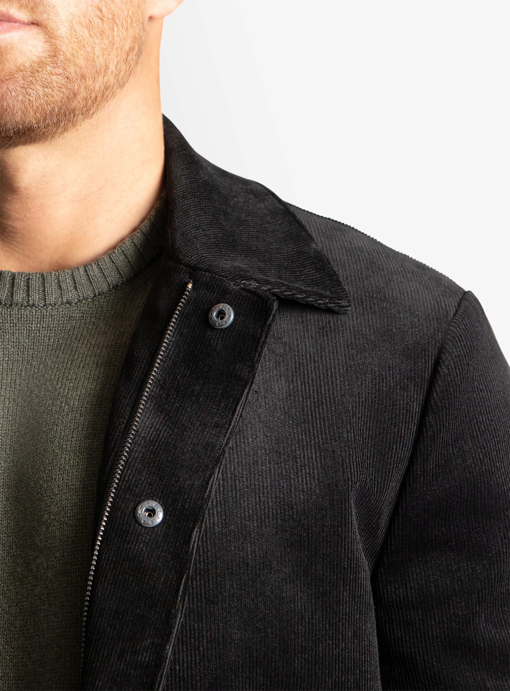 Santino Black Corduroy Jacket
