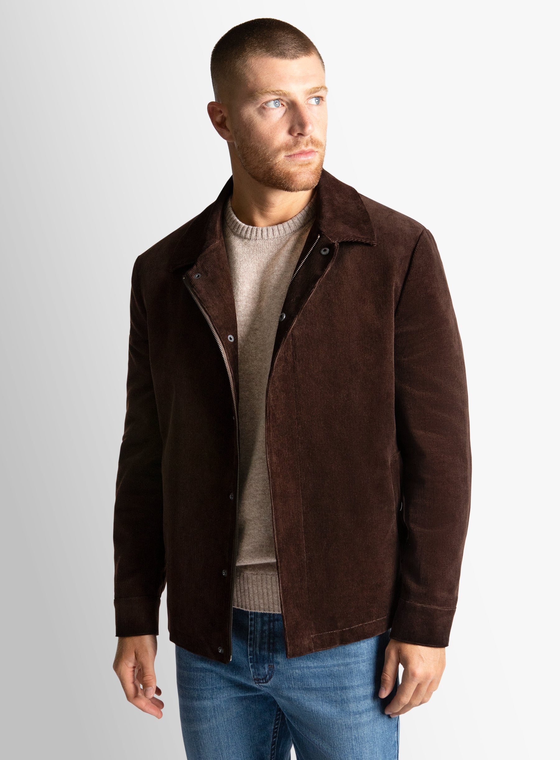 Santino Chocolate Corduroy Jacket