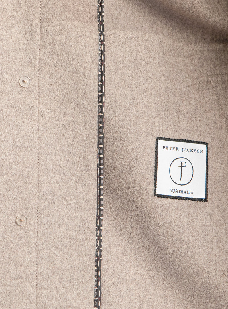 Caruso Taupe Pile Jacket