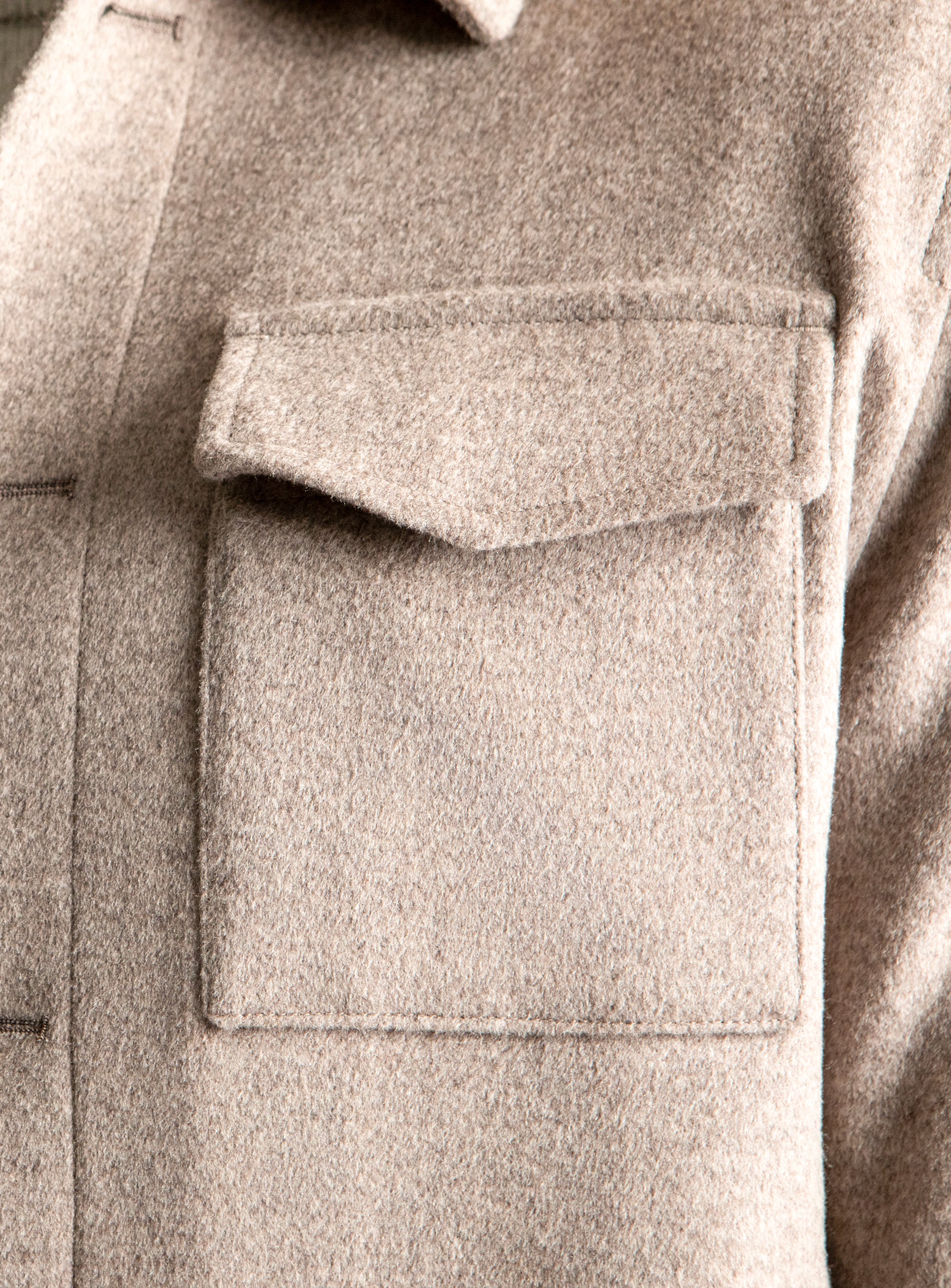 Caruso Taupe Pile Jacket