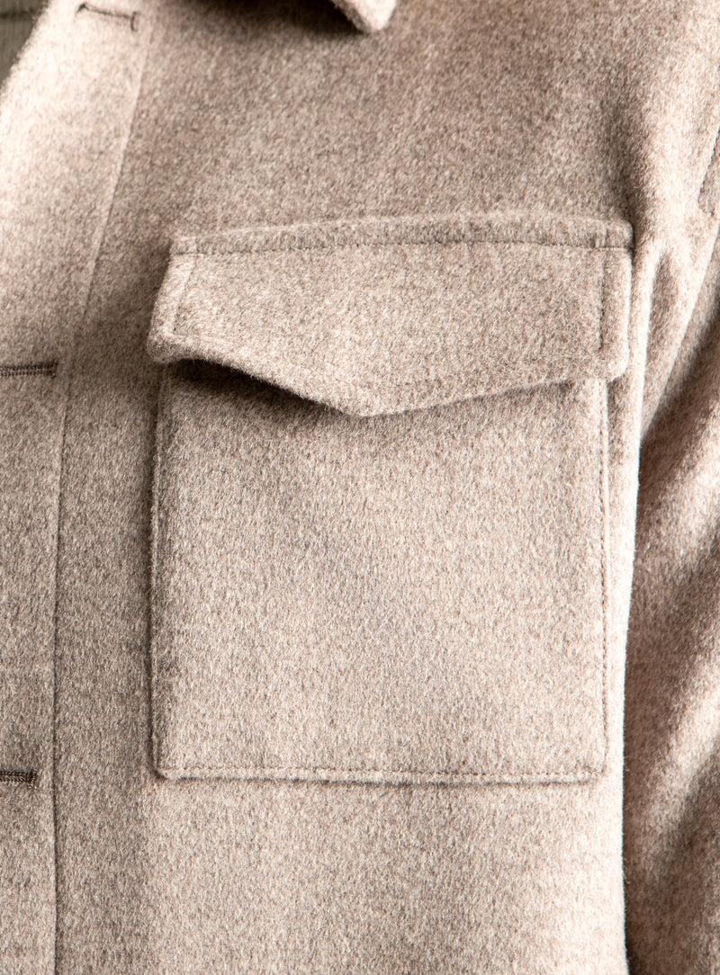 Caruso Taupe Pile Jacket