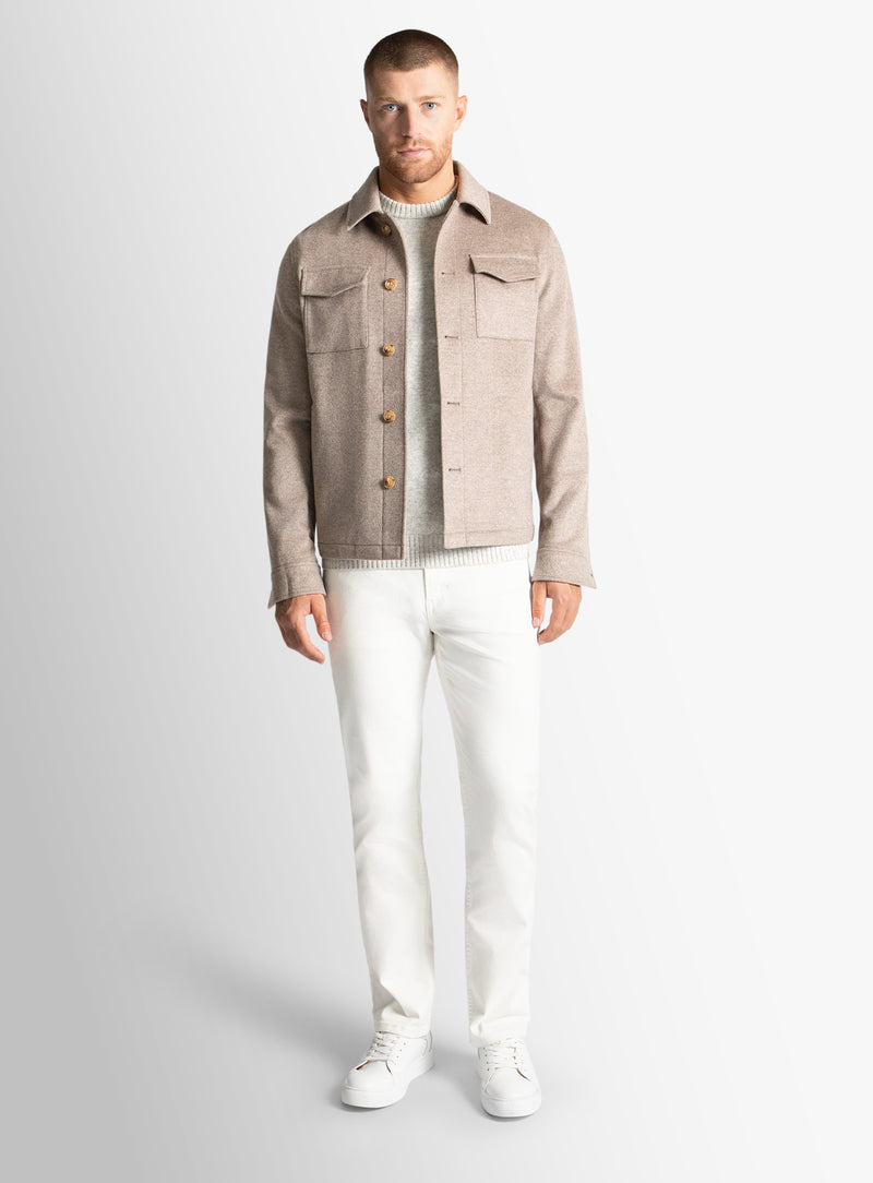 Caruso Taupe Pile Jacket