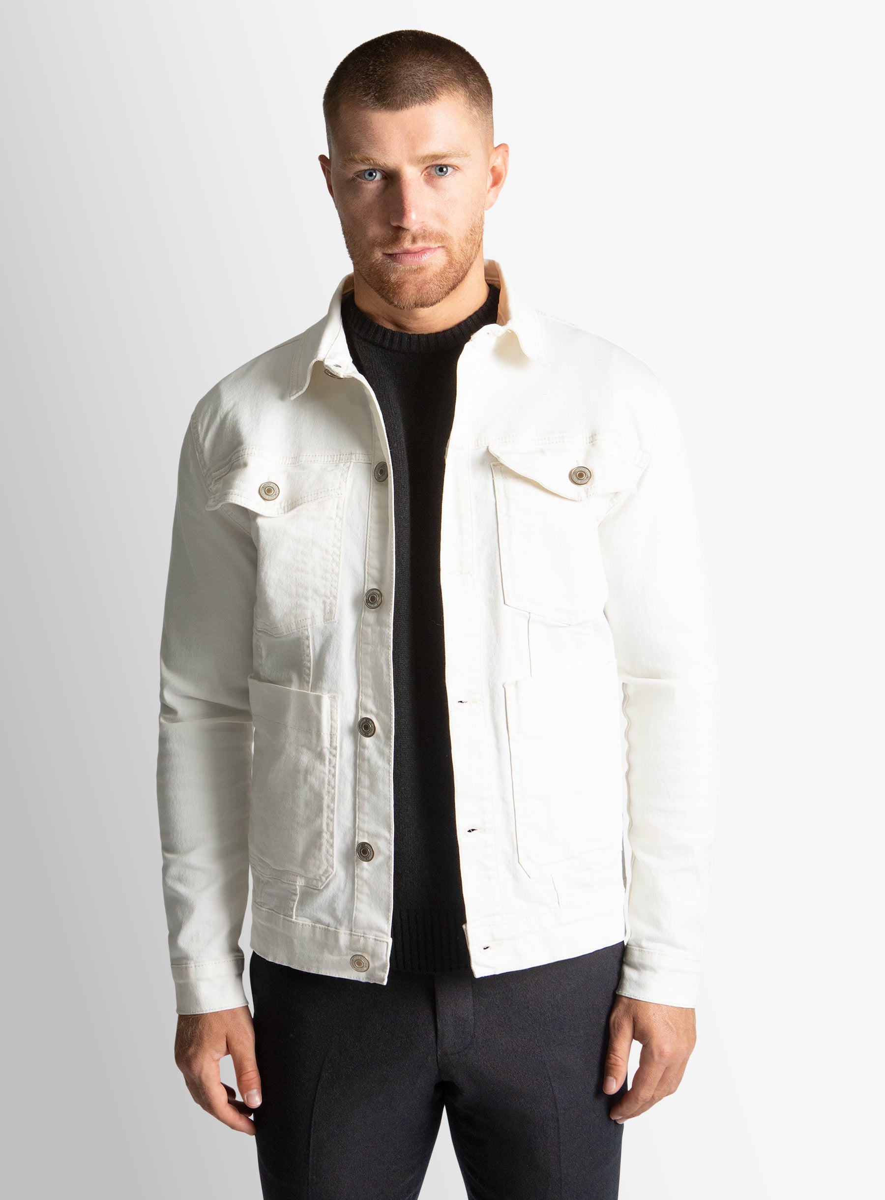Alessio Off White Denim Jacket