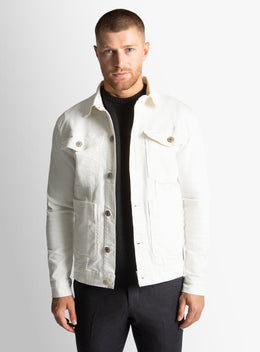 Alessio Off White Denim Jacket