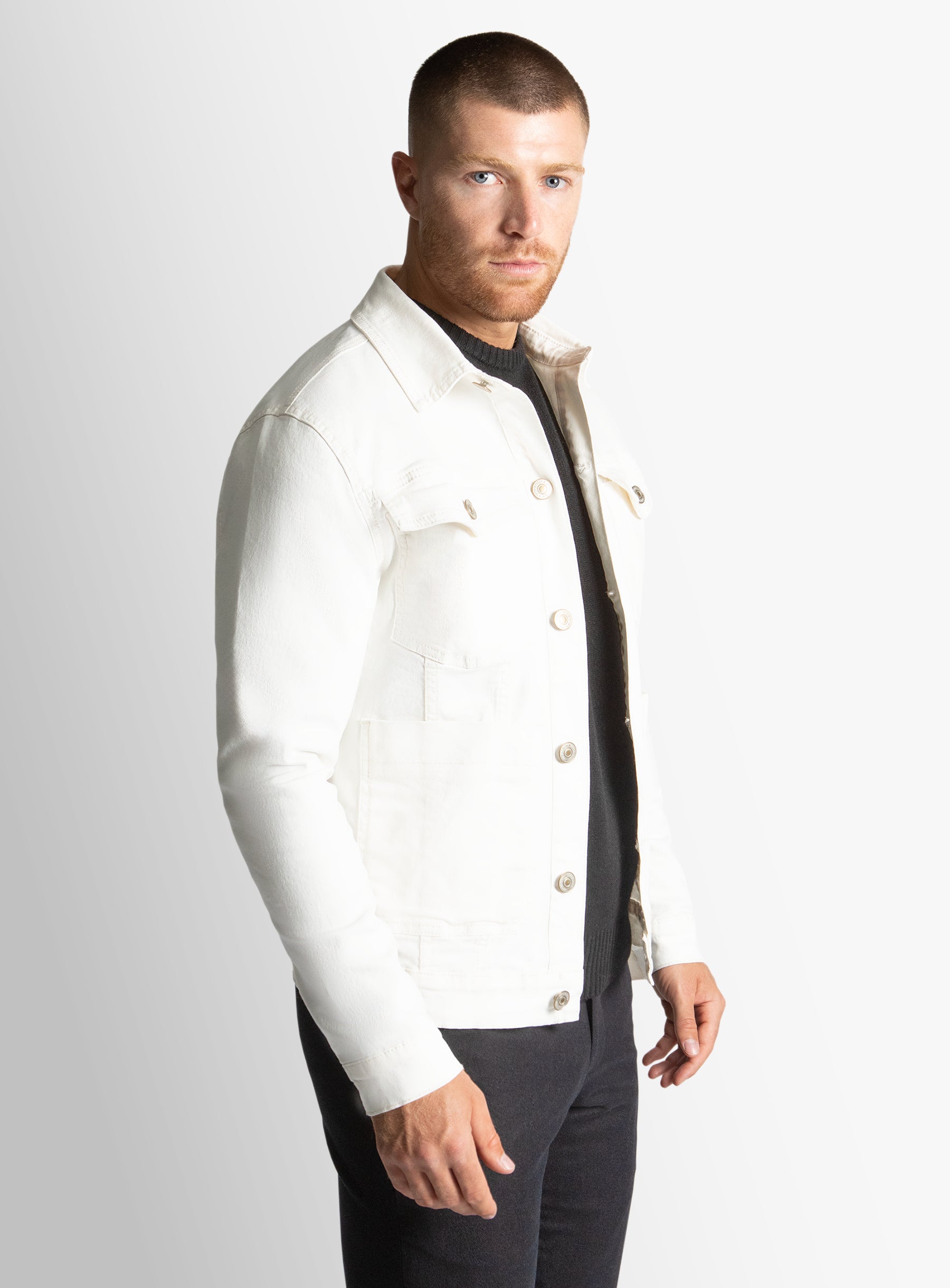 Alessio Off White Denim Jacket