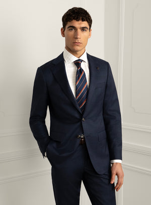 Pazzi Plaid Navy Suit