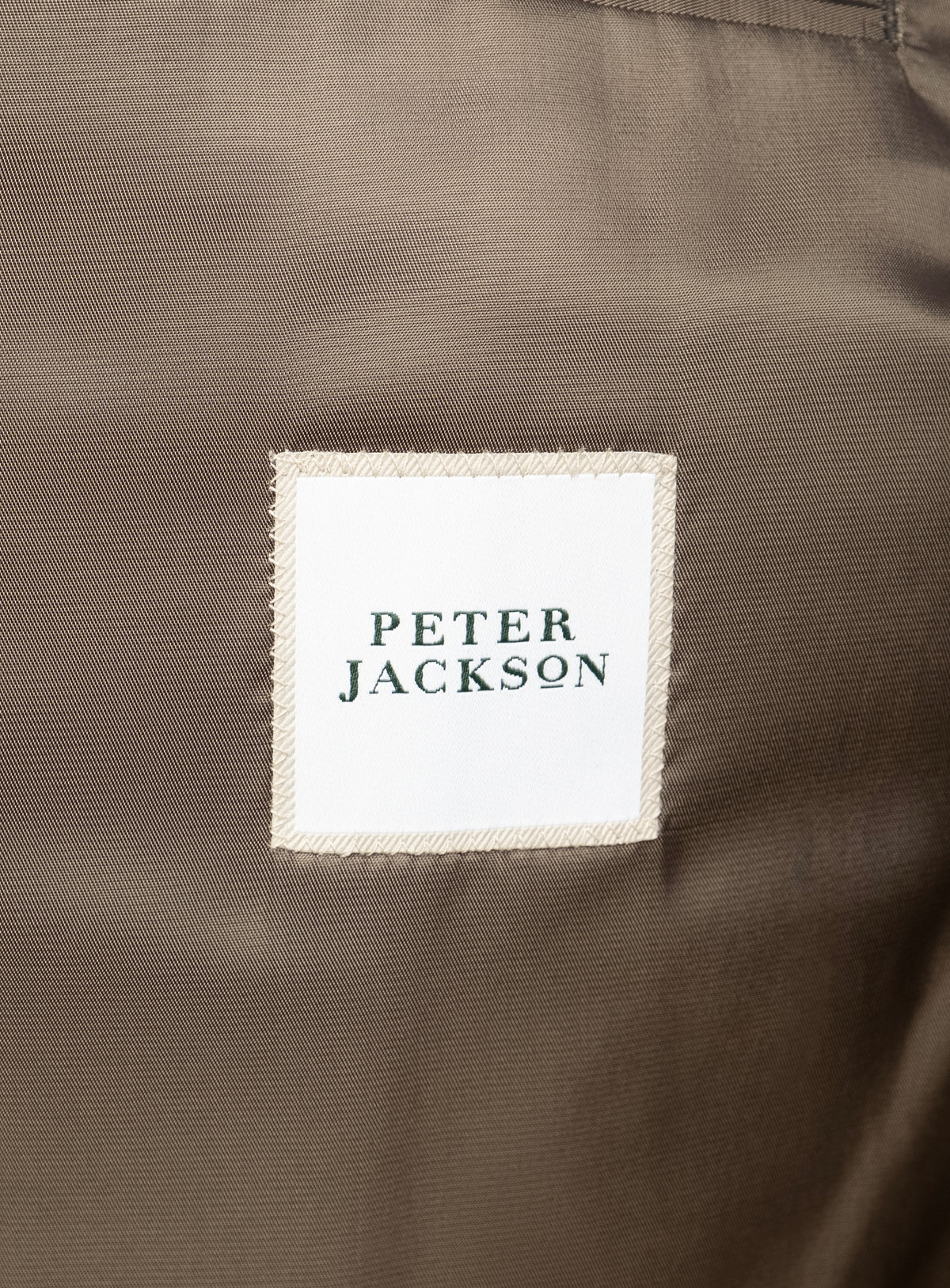 Melfi Basketweave Olive Harrington Jacket - Interior brand label detail
