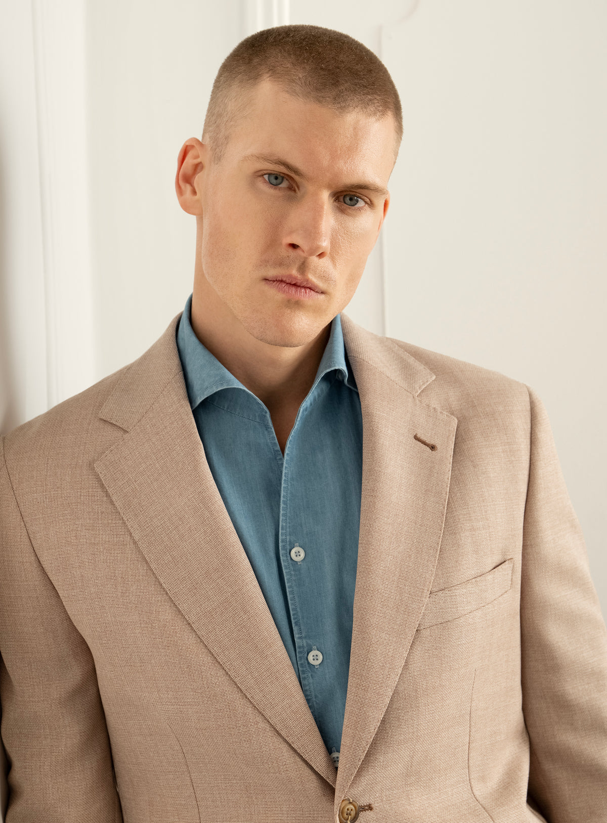Vito Apricot Basketweave Sport Jacket