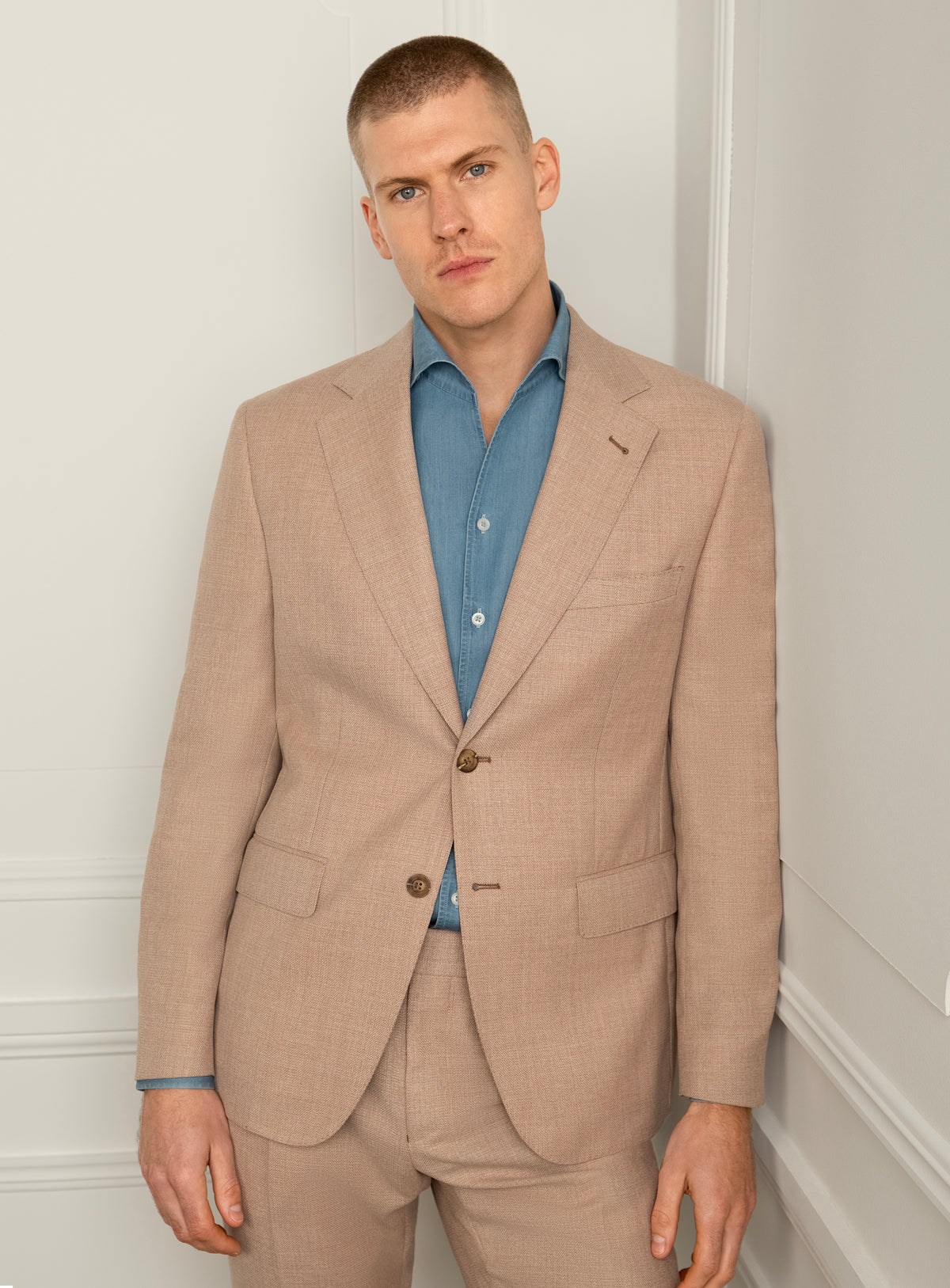 Vito Apricot Basketweave Sport Jacket