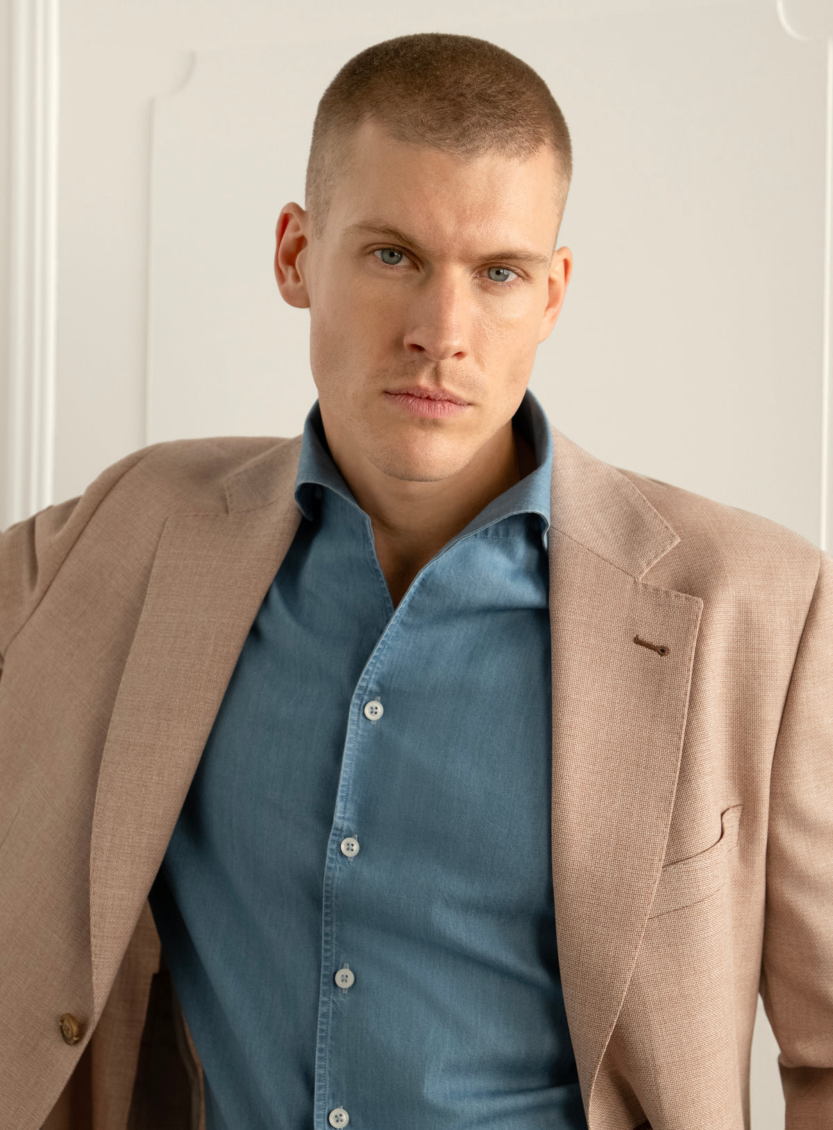 Vito Apricot Basketweave Sport Jacket