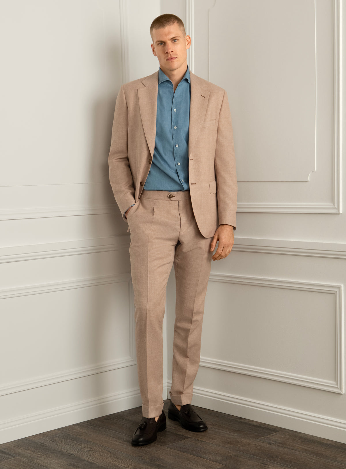 Siena Apricot Basketweave Trousers