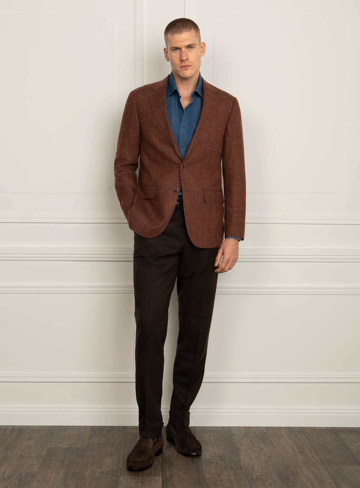 Vitale Basketweave Orange Sport Jacket
