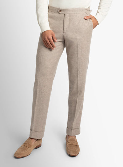 Argenta Flannel Fawn Trousers