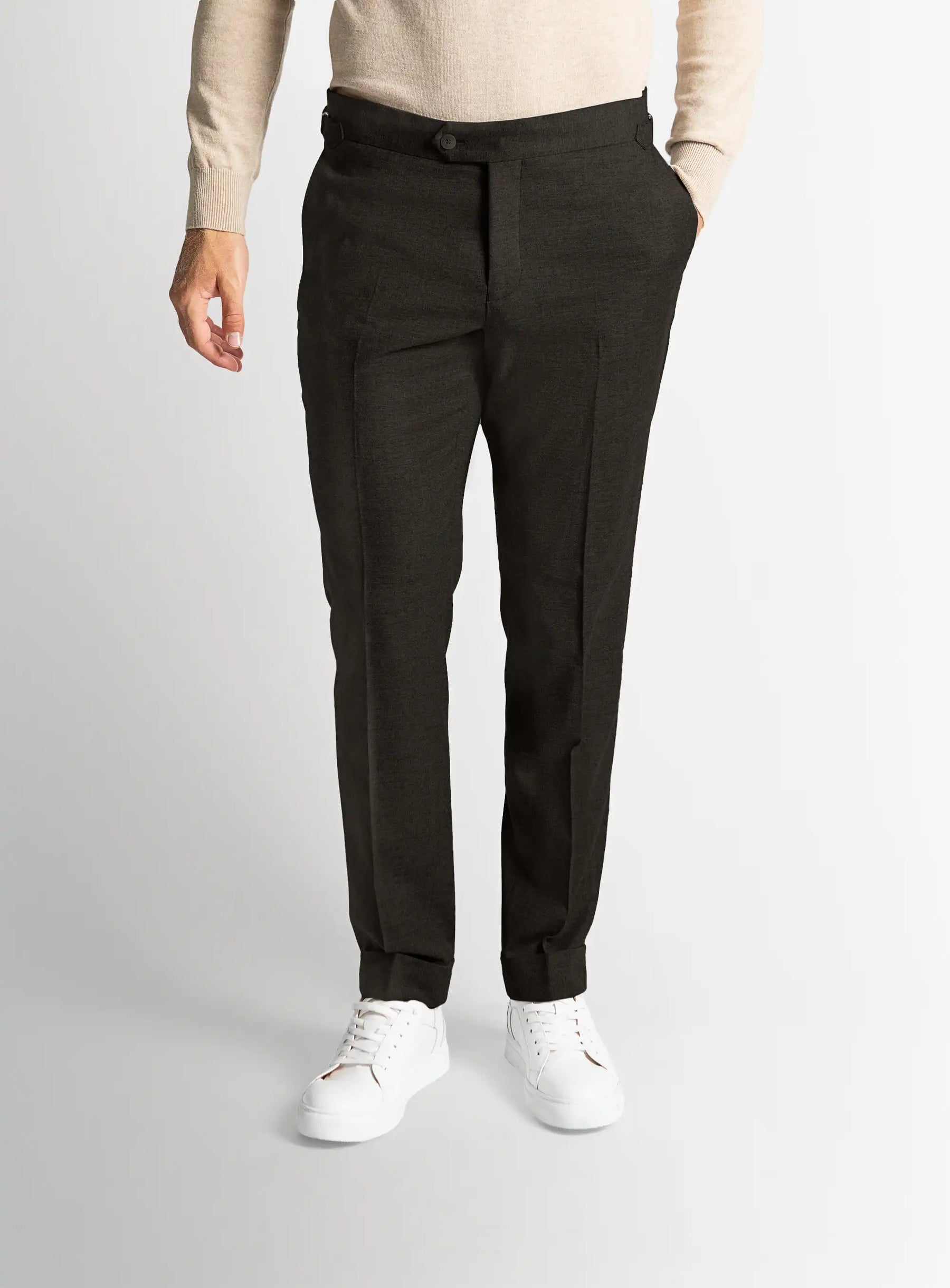 Argenta Flannel Chocolate Trousers