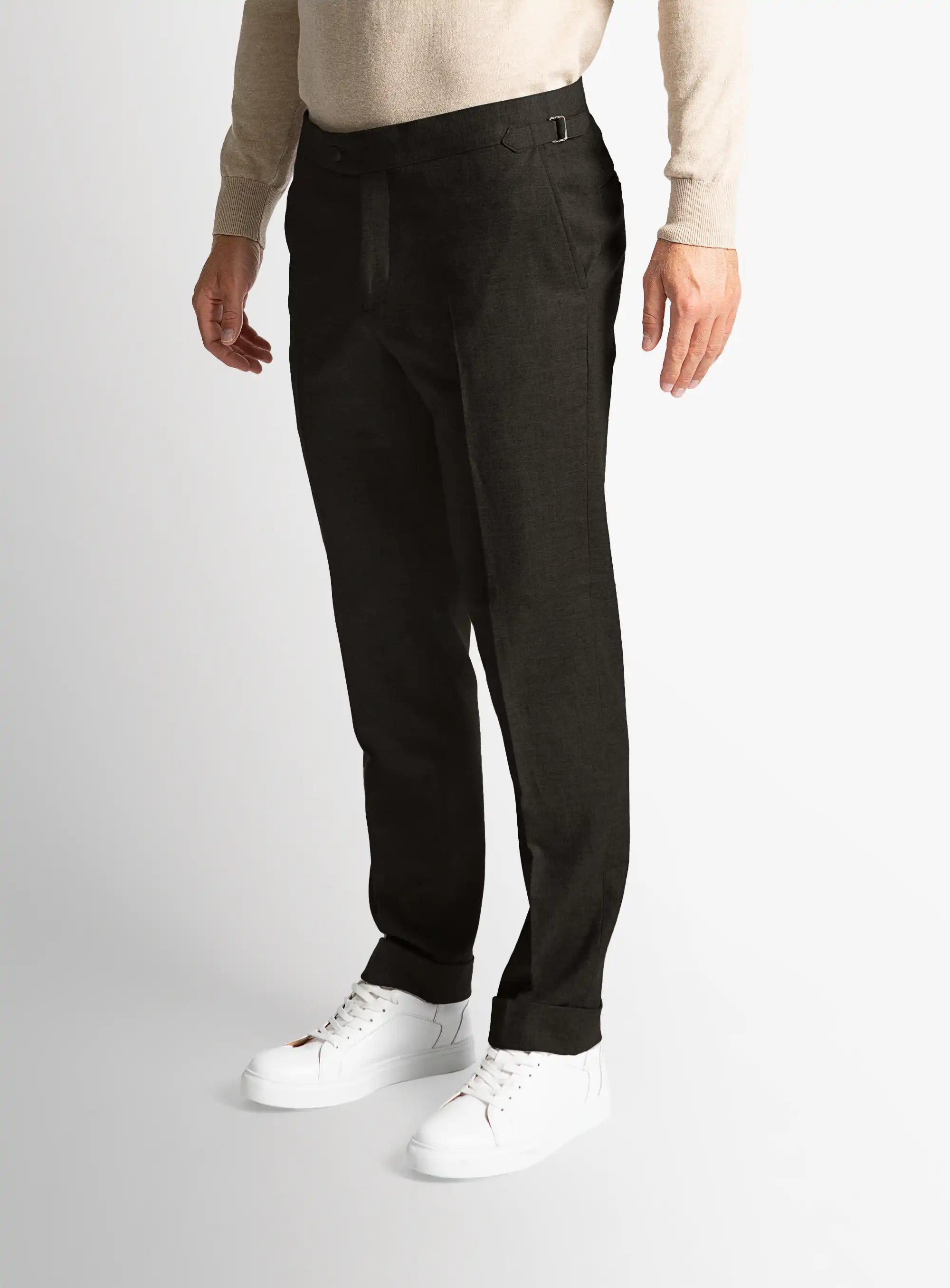Argenta Flannel Chocolate Trousers