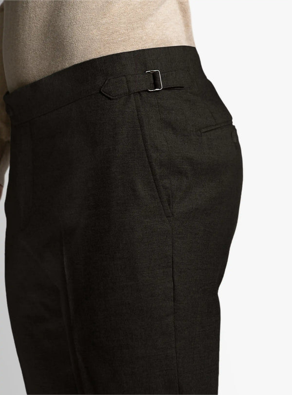 Argenta Flannel Chocolate Trousers