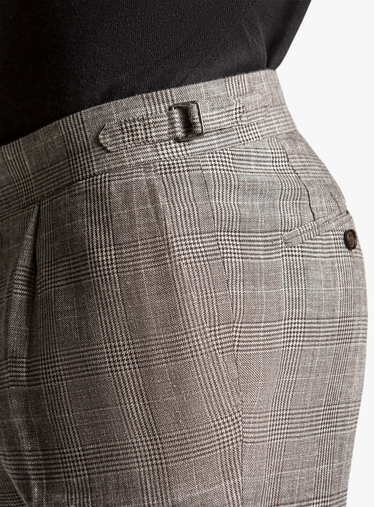 Sienna Plaid Chocolate Trousers