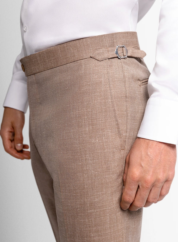 Argenta Apricot Basketweave Trousers