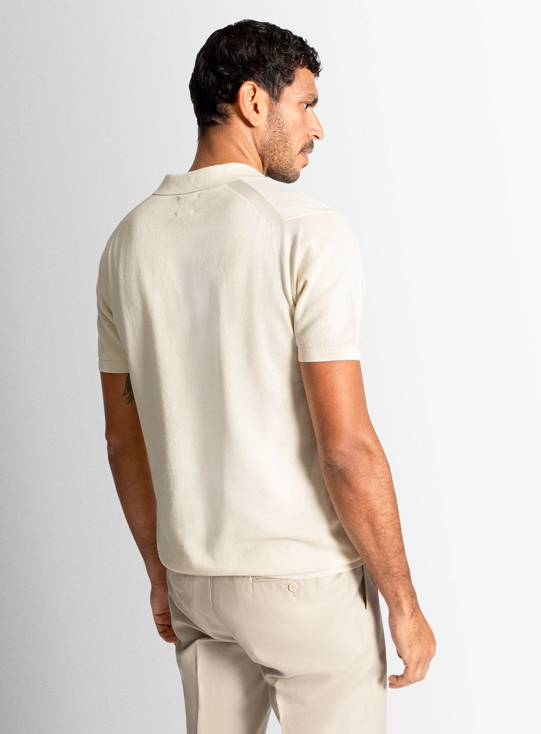 Giunta Textured Cream Polo