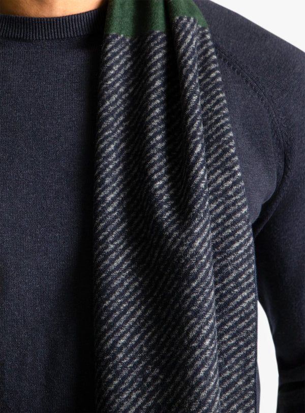 Multi-Colour Block Silk Scarf