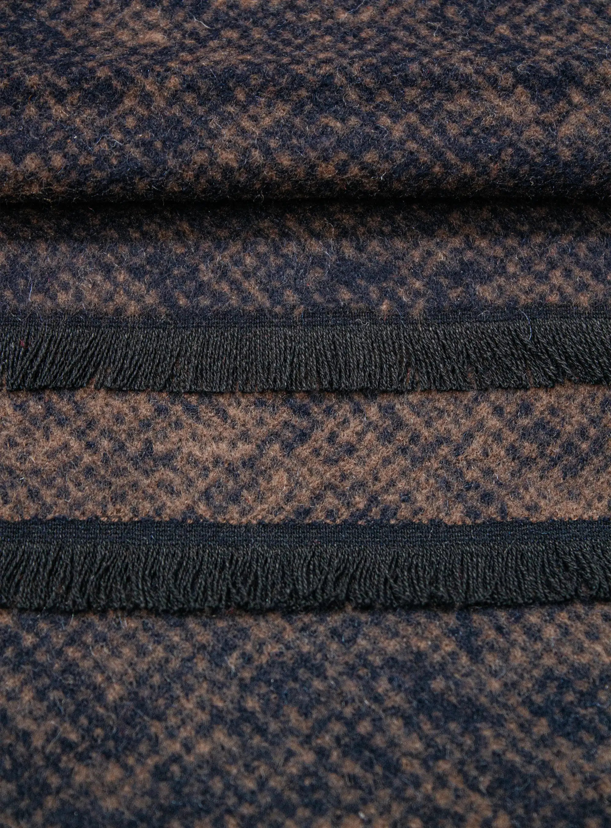 Chocolate/Navy Ikat Silk Scarf
