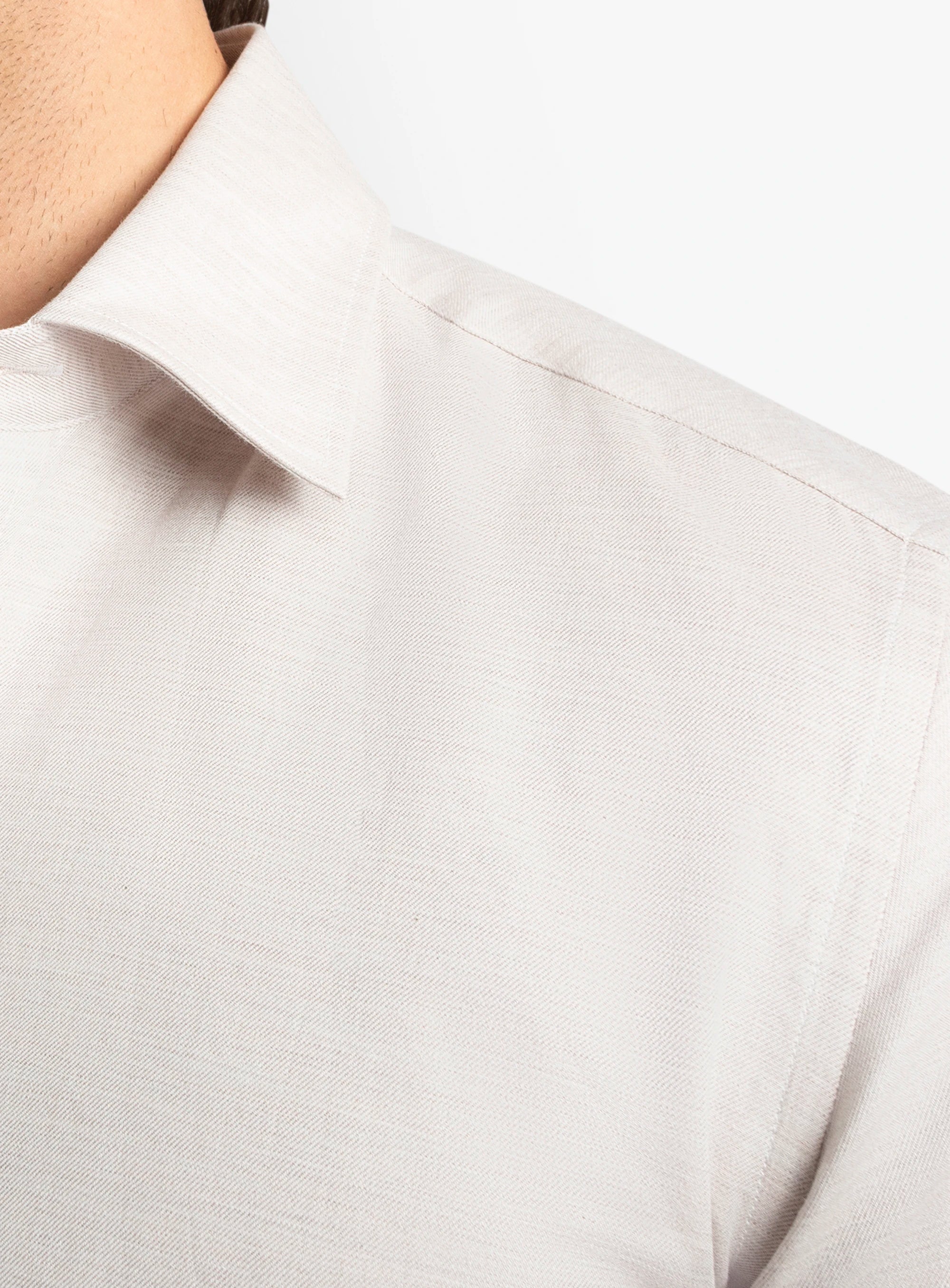Piero Slim-Fit Cream Shirt