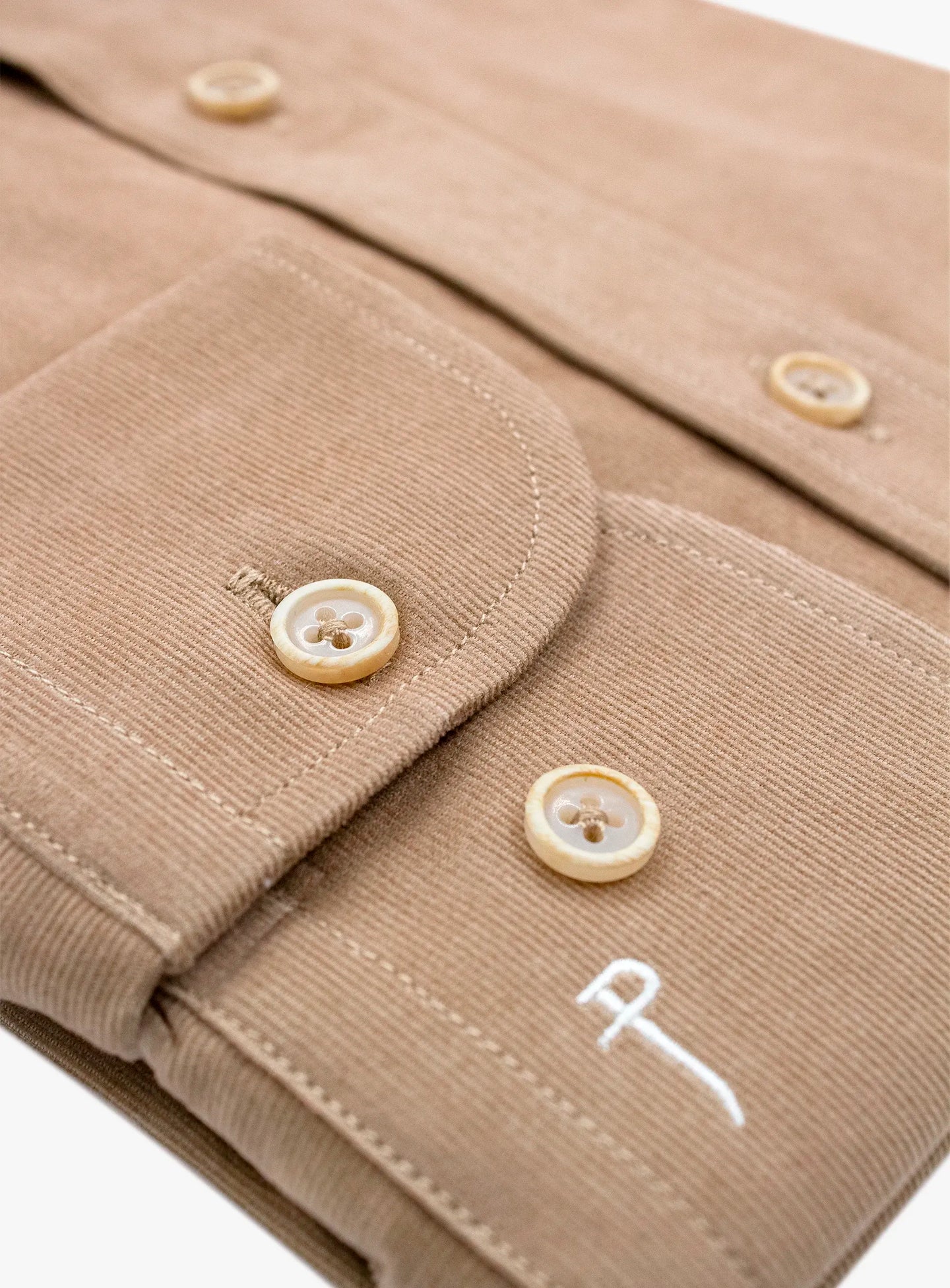 Piercarlo BabyCord Camel Shirt