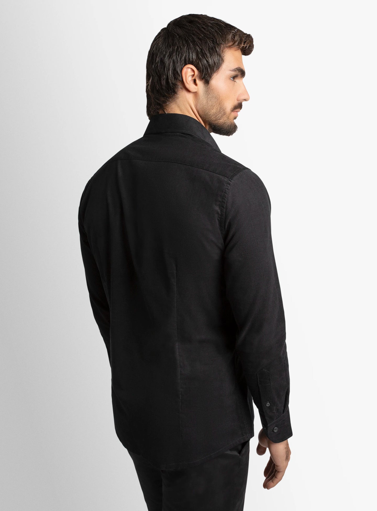 Piercarlo BabyCord Black Shirt
