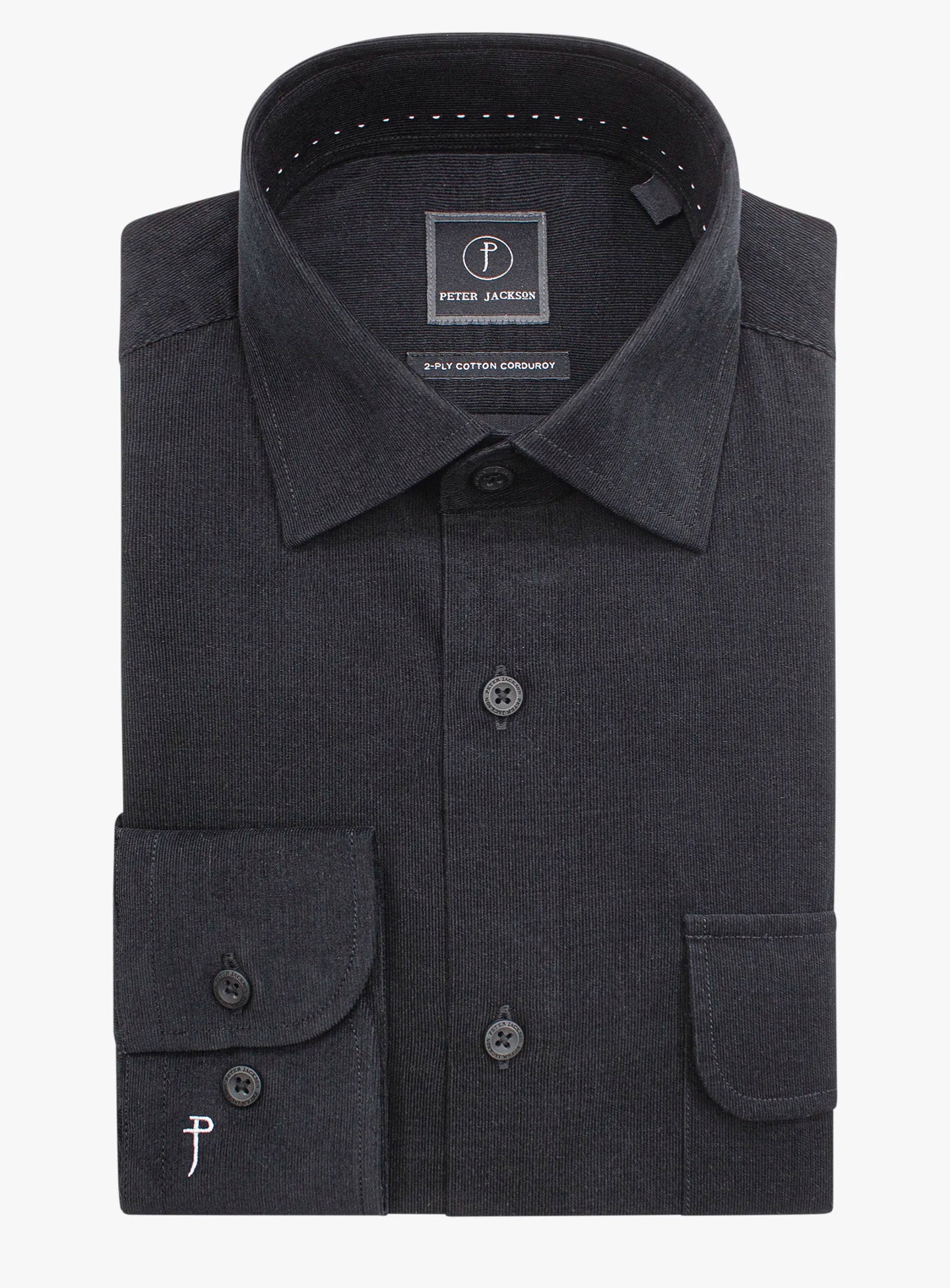 Piercarlo BabyCord Black Shirt