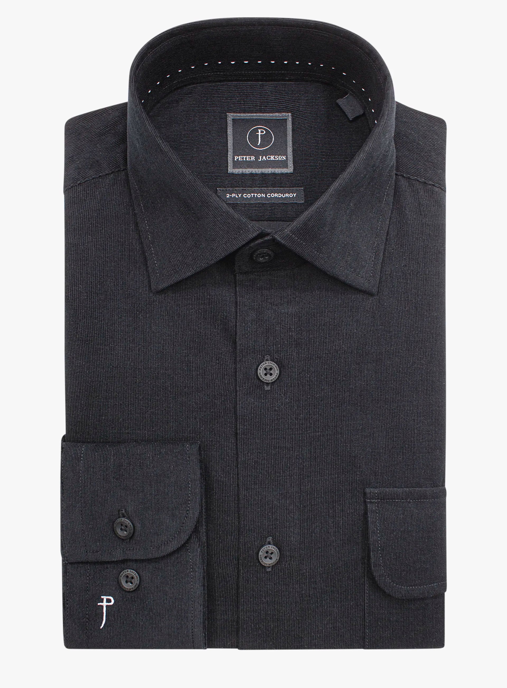 Piercarlo BabyCord Black Shirt
