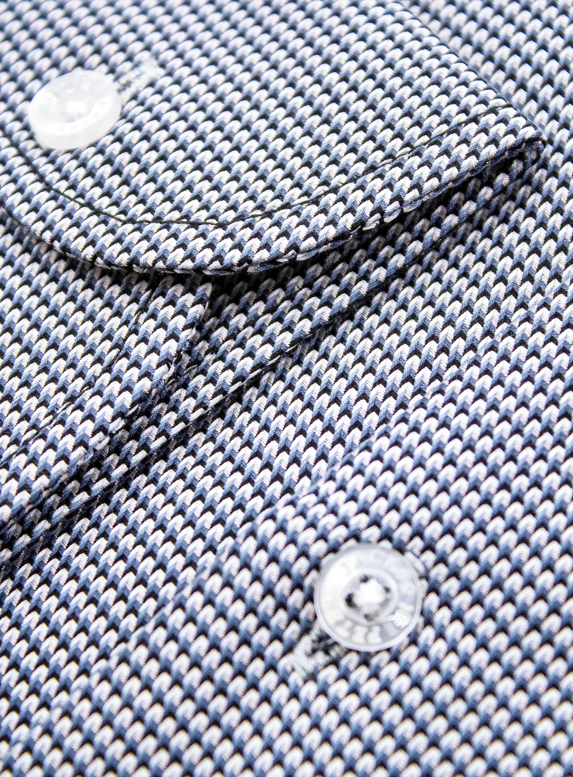 Milan Jacquard Black White Shirt