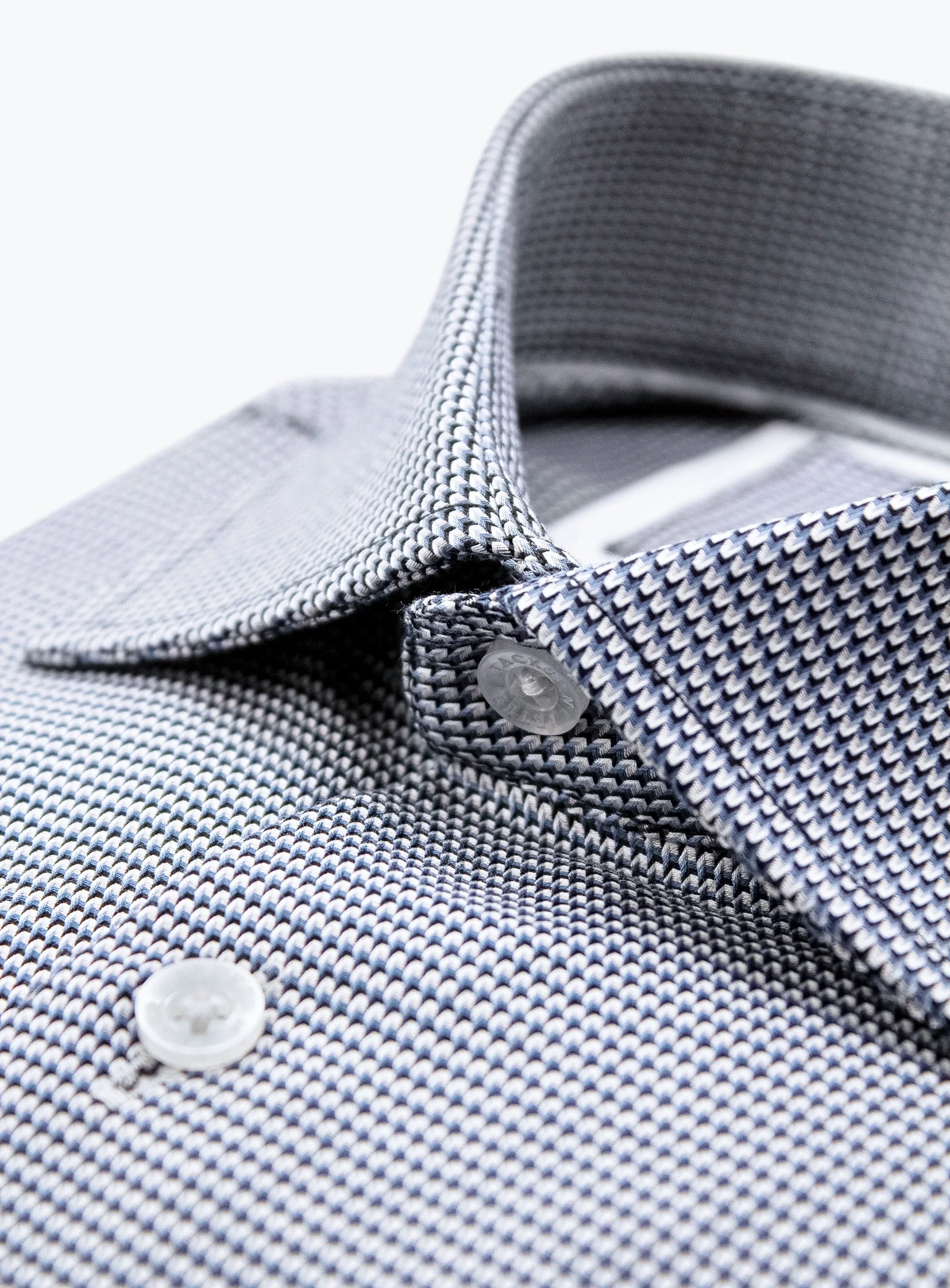 Milan Jacquard Black White Shirt