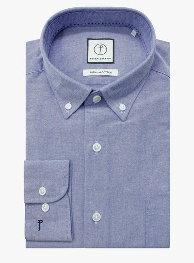 Merano Blue Oxford Shirt